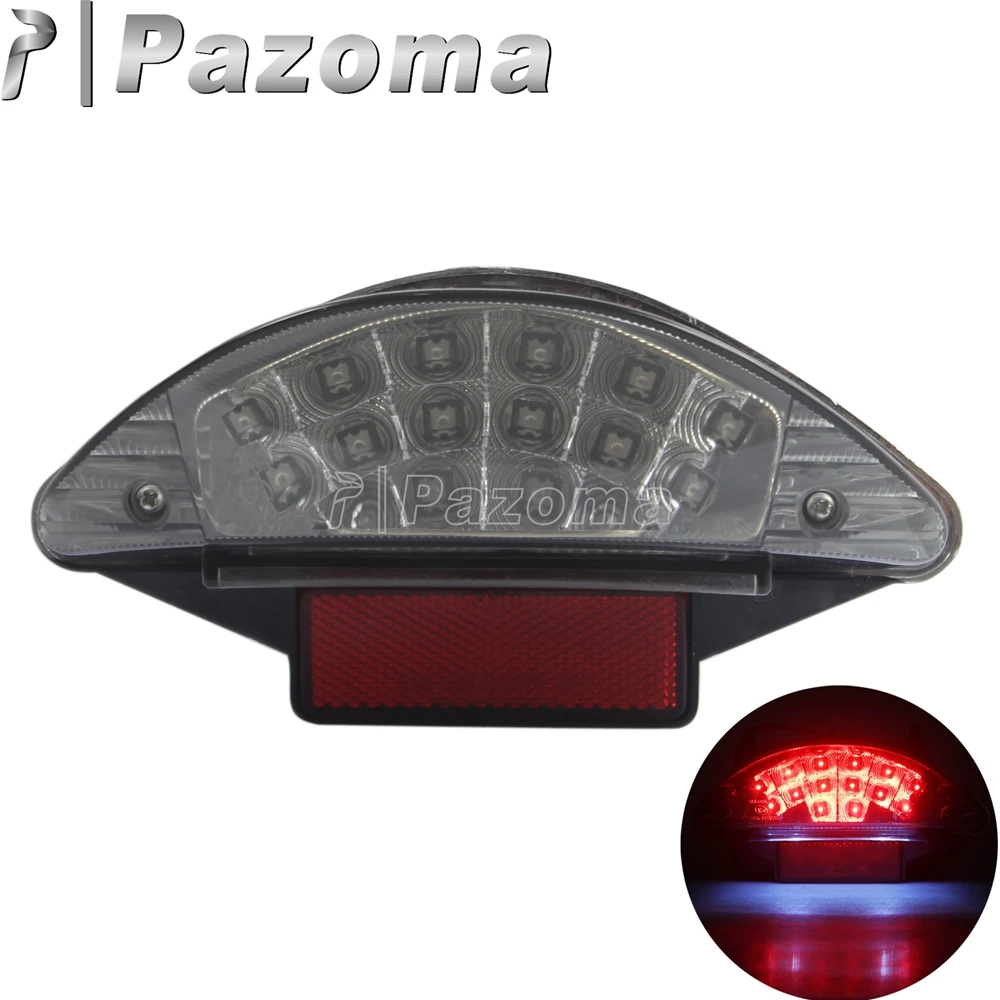 دراجة نارية LED ضوء الفرامل E4 Emark الضوء الخلفي لسيارات BMW F650 GS ST F800S R1200R R1200 GS ADV الخلفية لوحة ترخيص مصباح المؤشر 12 فولت