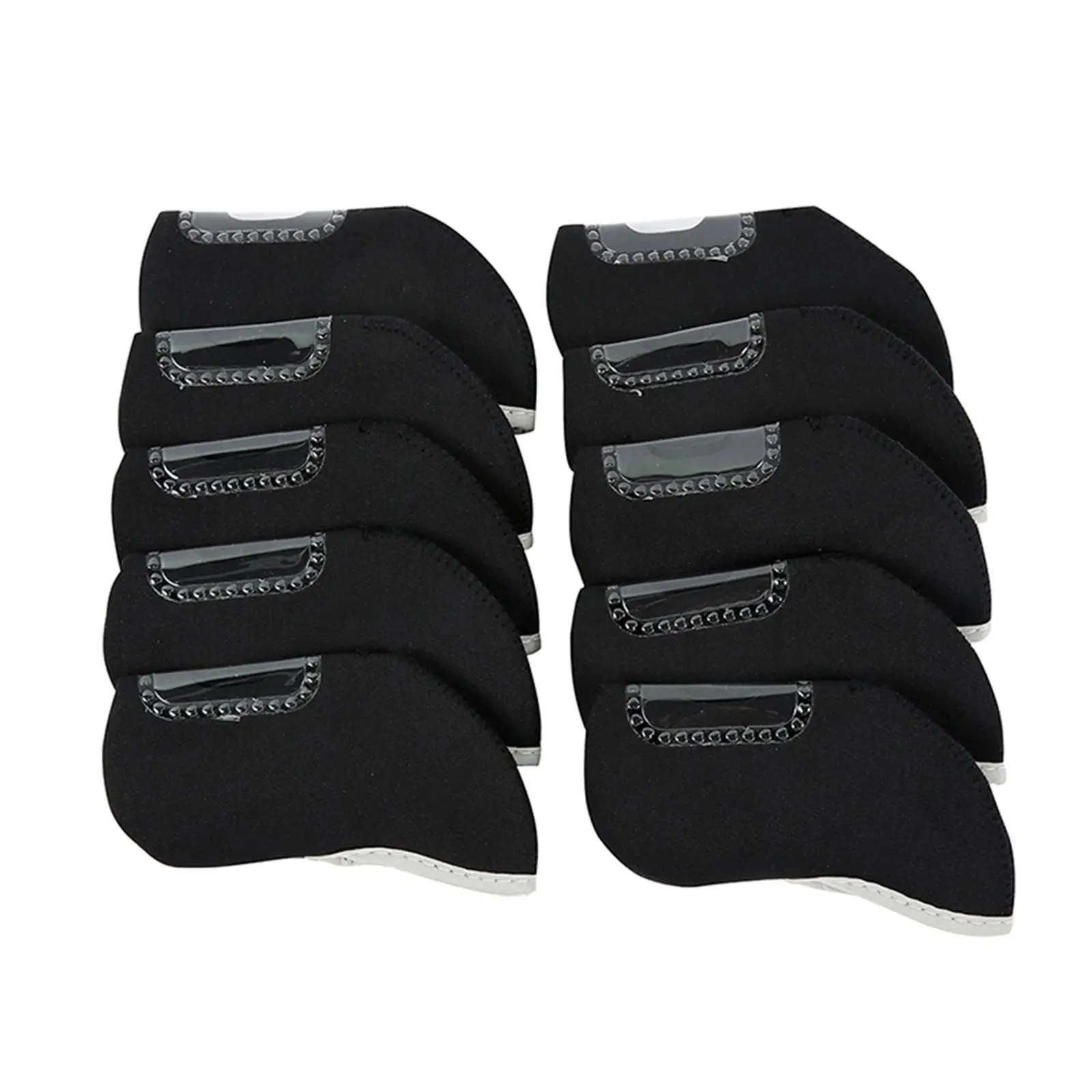 

10x Iron Club Covers Guard No Number Transport Protection Golf Iron Headcovers Fits All Brands