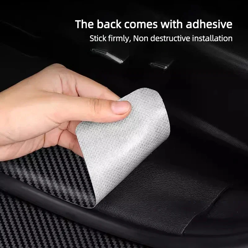 Car Door Sill Scratch Resistent Stickers Threshold Pad For Volkswagen GTI Golf 6 7 8 Polo Passat Tiguan T-ROC Arteon Magotan CC view 6