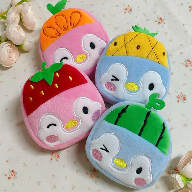 Lindo pingüino de peluche monedero colgante llavero Kawaii dibujos animados creativo pingüino varios bolsa de almacenamiento encantos cartera regalos