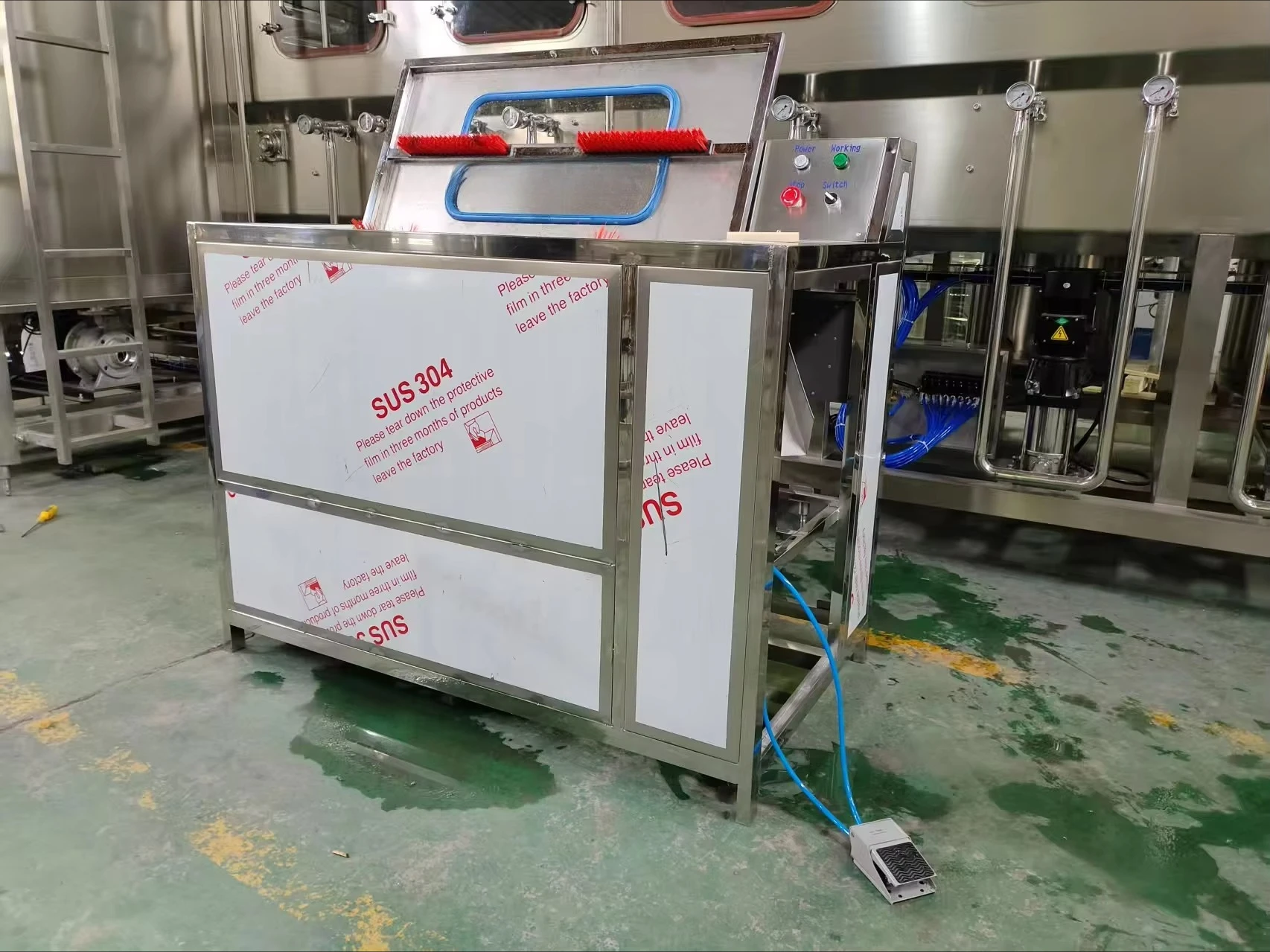 Double barrel 20L bottle washing machine
