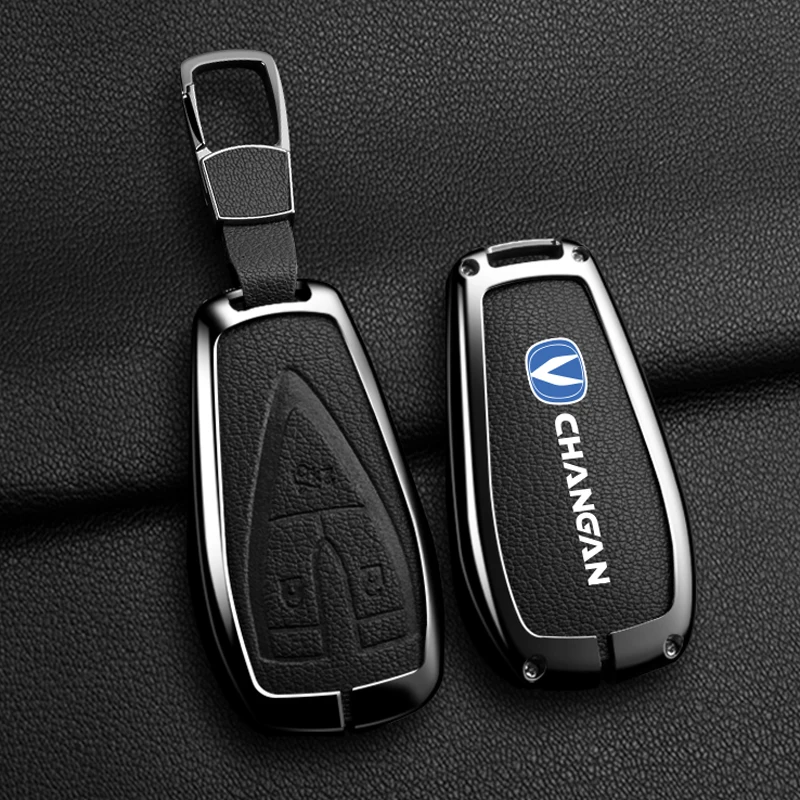 

New Zinc Alloy Leather Car Key Case Cover for Changan UNIT UNIK CS35PLUS CS55 PLUS CS75 PLUS Oshan X7 X5 Car Auto Accessories