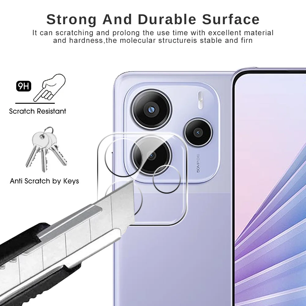 Protector de cámara 3D para Xiaomi Redmi Note 13 Pro 13Pro 13ProPlus 14 14Pro 14pro + Protector de pantalla de lente Note13Pro + vidrio templado