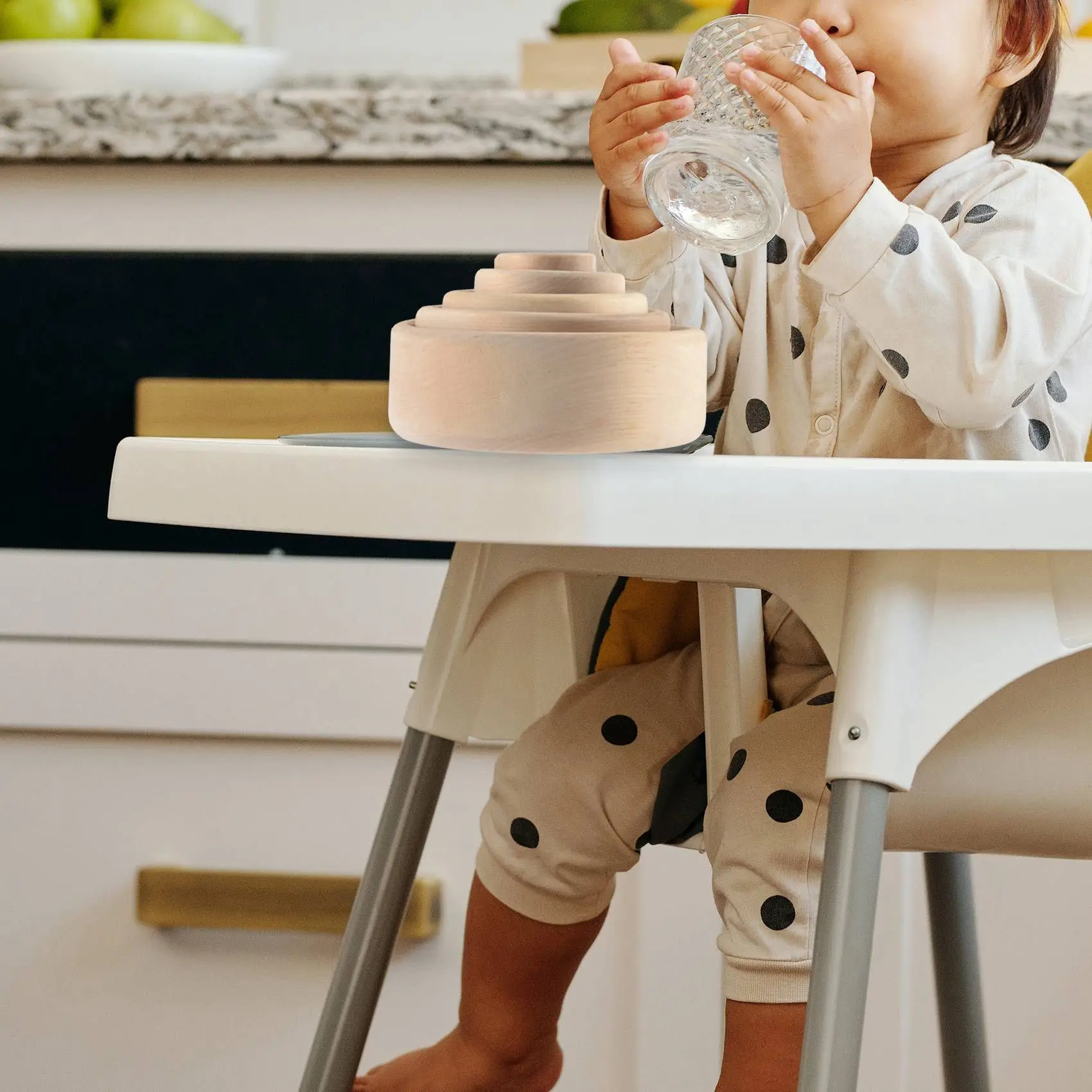 XX-Baby Wooden Building Blocks Stacking Cup Game Children's Creative Bowl Kids Early Educational Cognitive