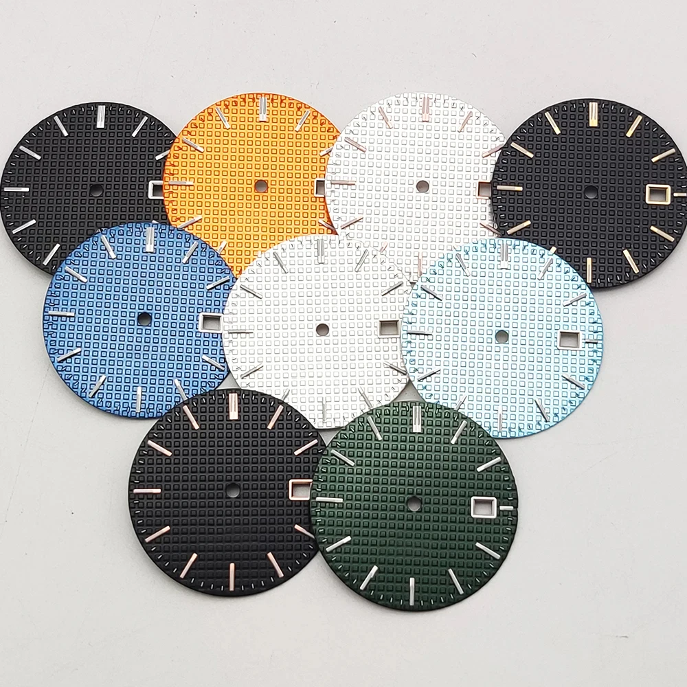 Multi-color 31.8mm dial to fit 40mm case with calendar texture dial