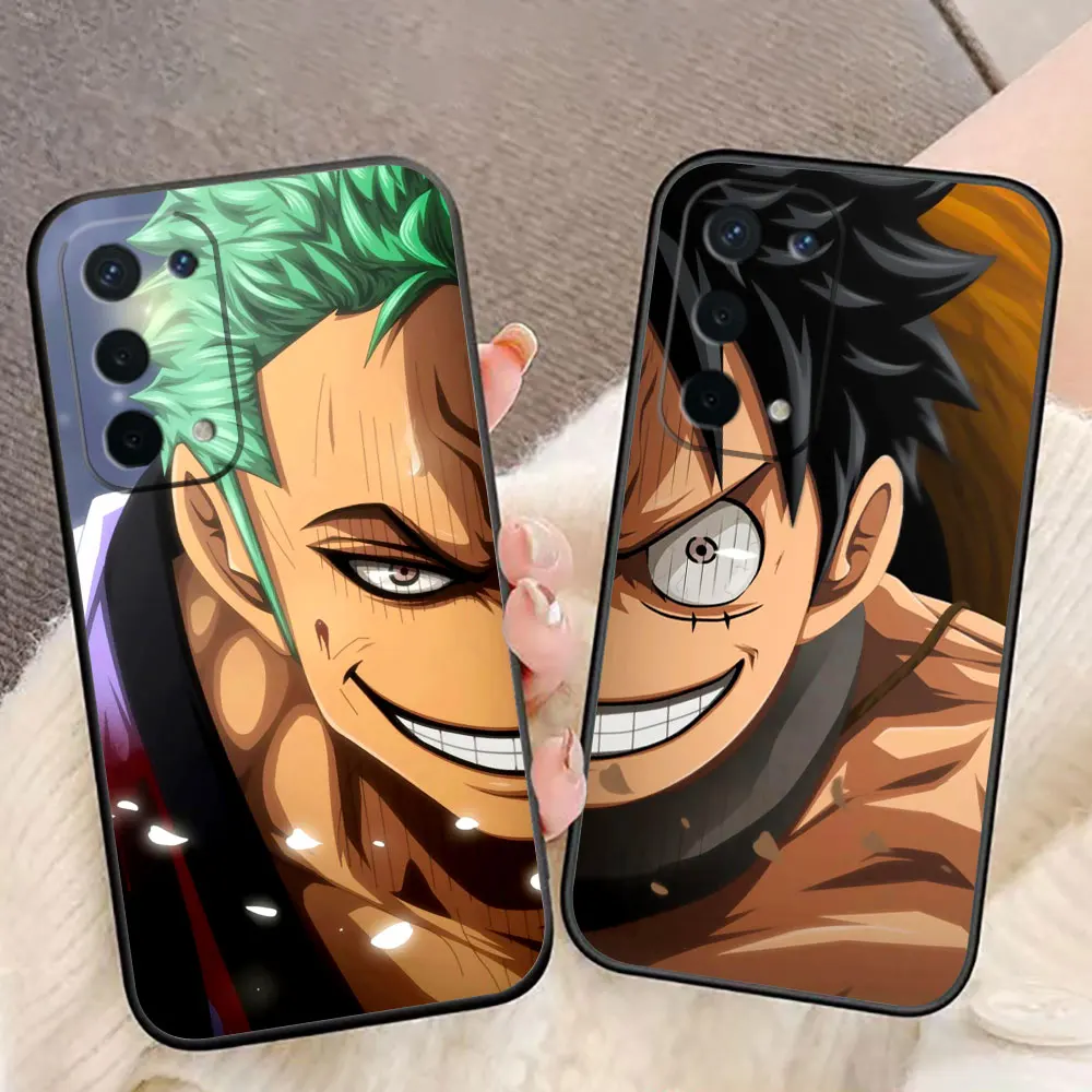One Piece Luffy Zoro Phone Case For OPPO F31 A5X A6X A5 A6 A17 A16 A38 A53 A54 A55 A57 A58 A60 A74 A78 A92 A93 A94 A72 A98 Cover