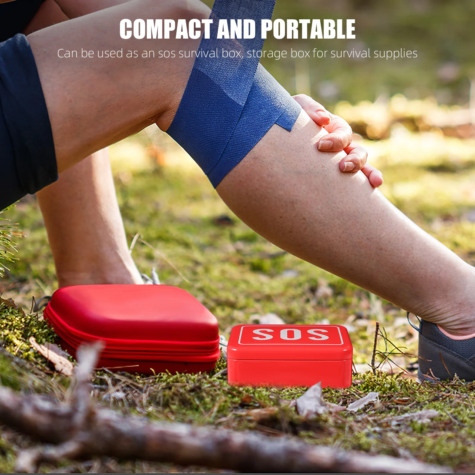 

3 pcs Outdoor Emergency Box Multifunctional Survival Carry Case For Camping Hiking Storage Waterproof Shockproof Portable