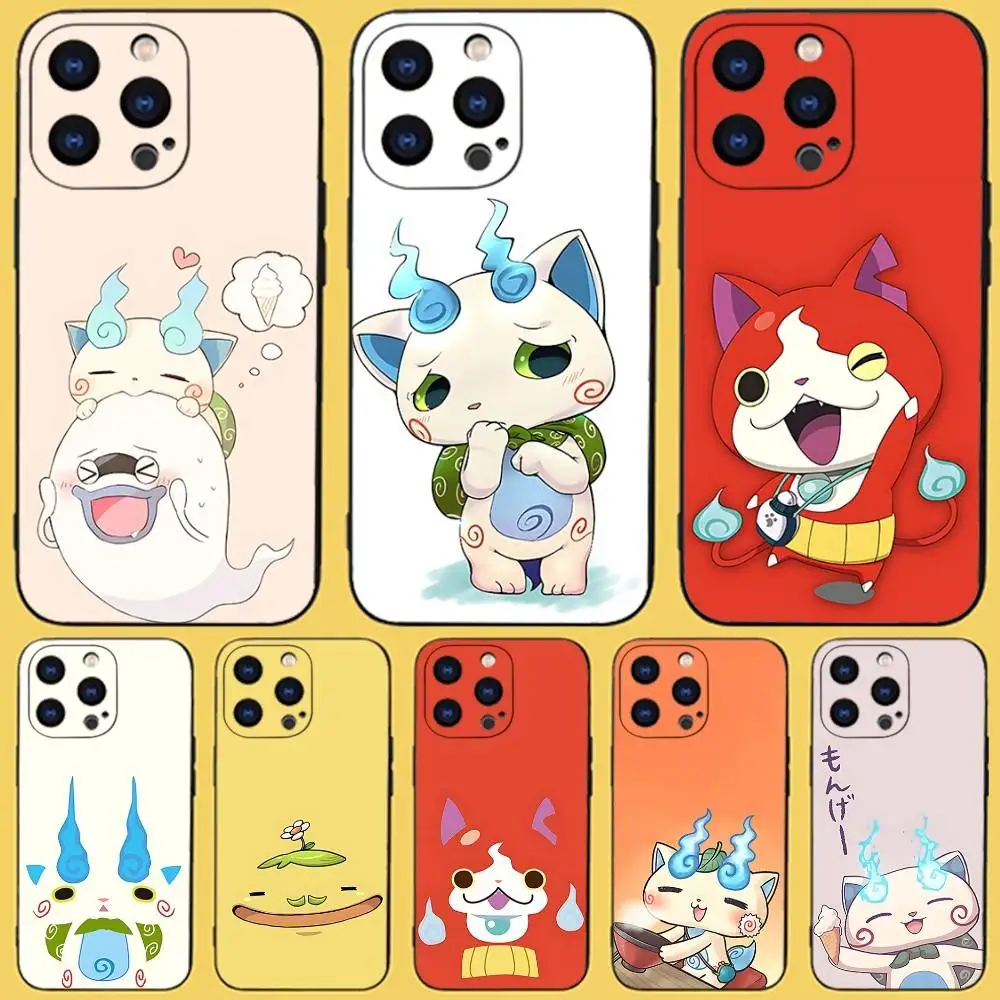 

Phone Case For iPhone 17,16,15,14,13,12,11,Pro,Max,Plus,X,XS,SE4,E,Mini,Soft Y-Yokai Game W-Watch Black Case