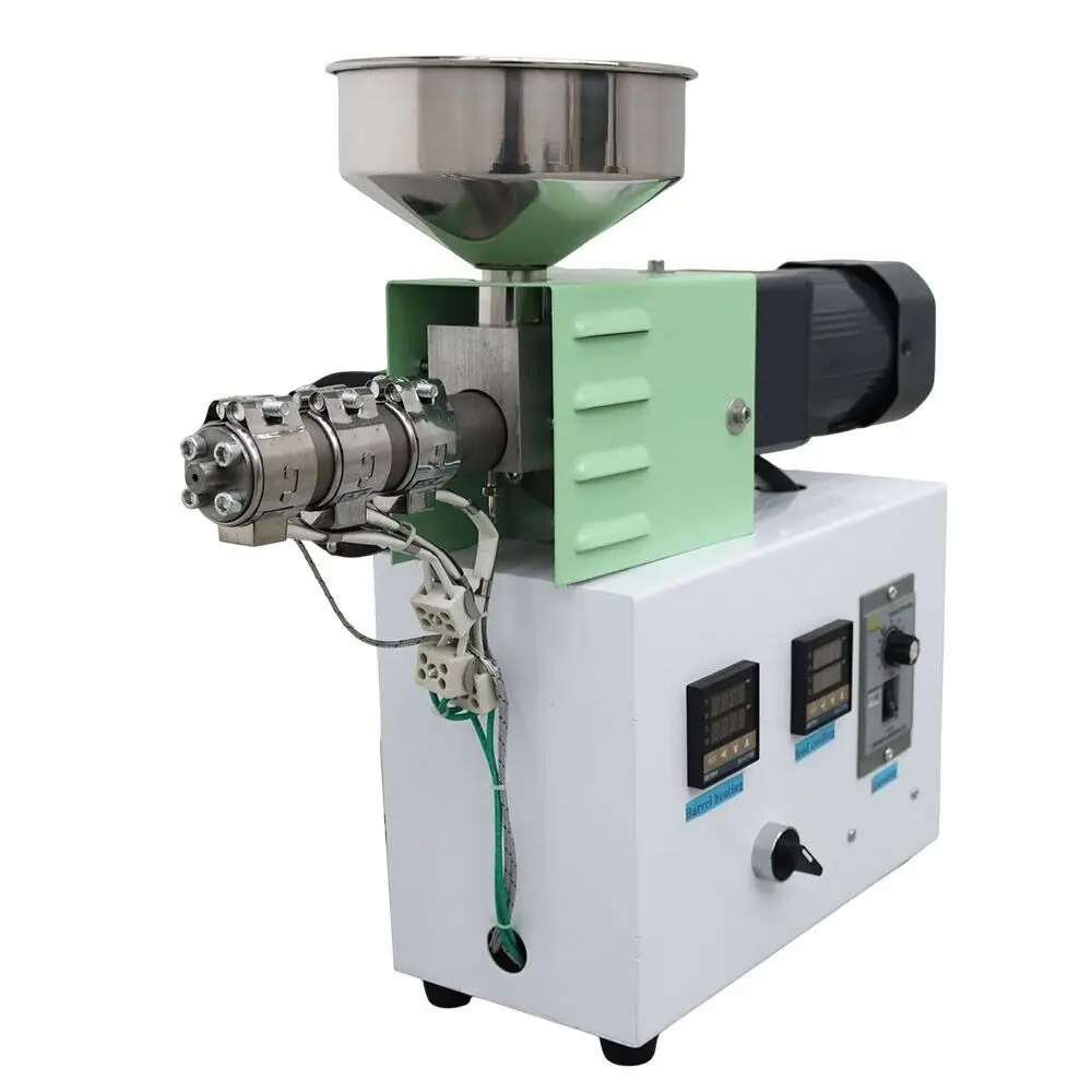 SJ15 Mini Filament Production Line Desktop Extruder Single Screw for Lab 0.5kg/h with Laser Gauge