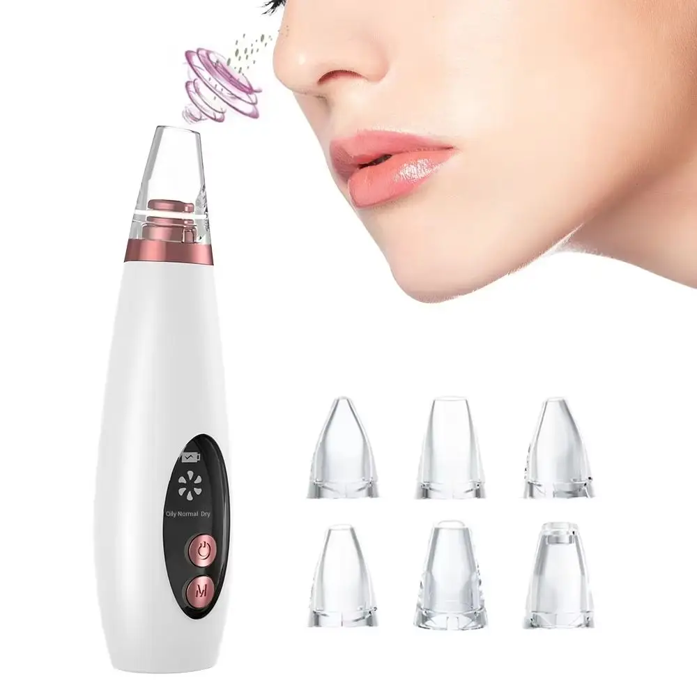 Electric Tool Blackhead Remover USB Rechargeable Water Cycle Pore Cleaner Vacuum Suction Black Point Removal Acne Cleaner