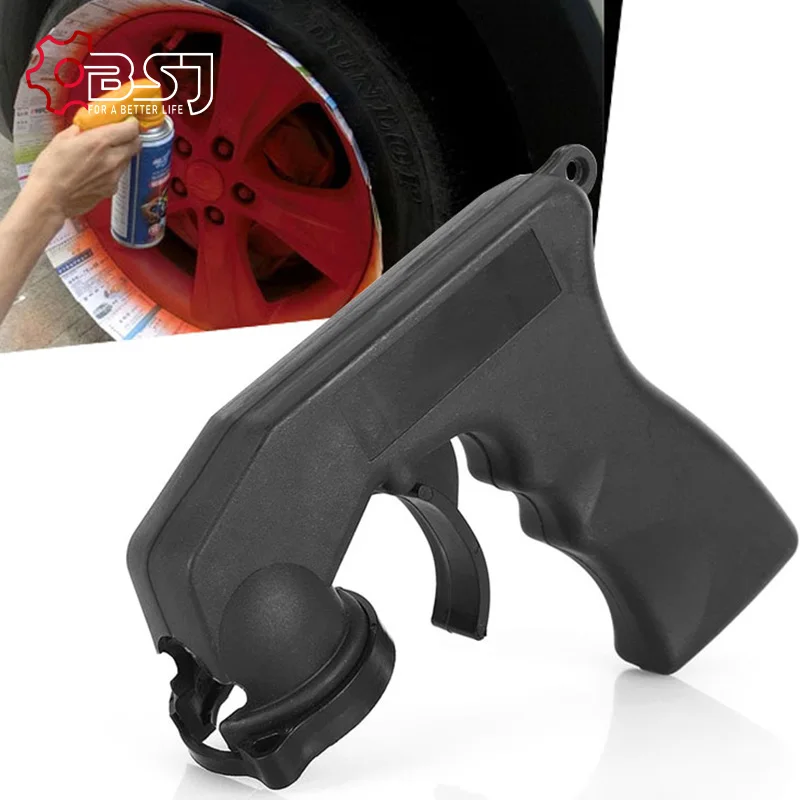 Car Spray Adaptor Paint Care Aerosol Spray Gun Handle with Full Grip Trigger Locking Collar Auto Maintenance spray gun