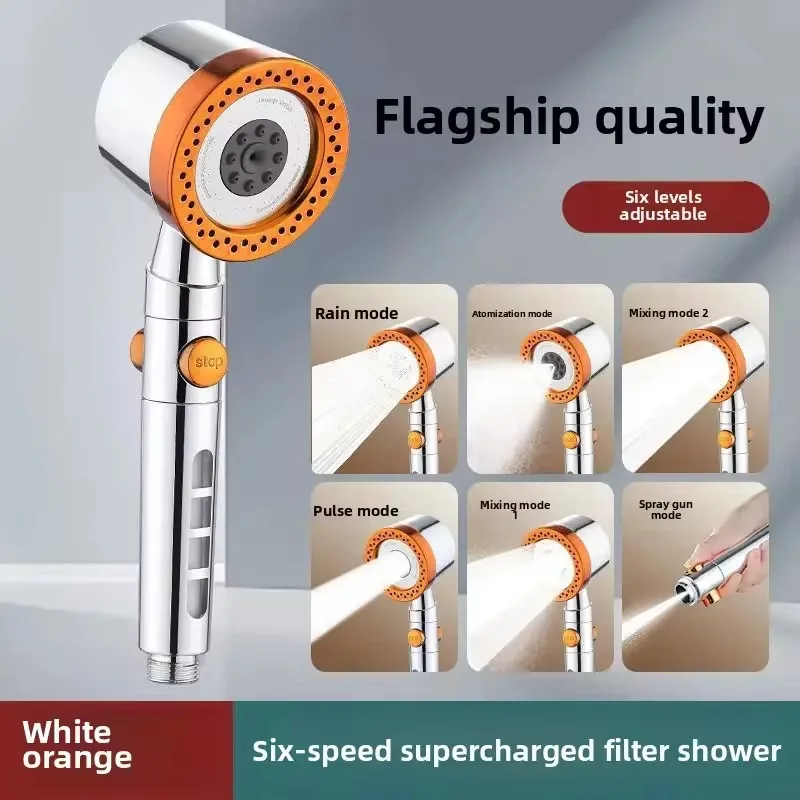 

Мощная насадка для душа с фильтром под давлением — ручная насадка для душа с функцией тумана, аксессуары для ванной комнаты