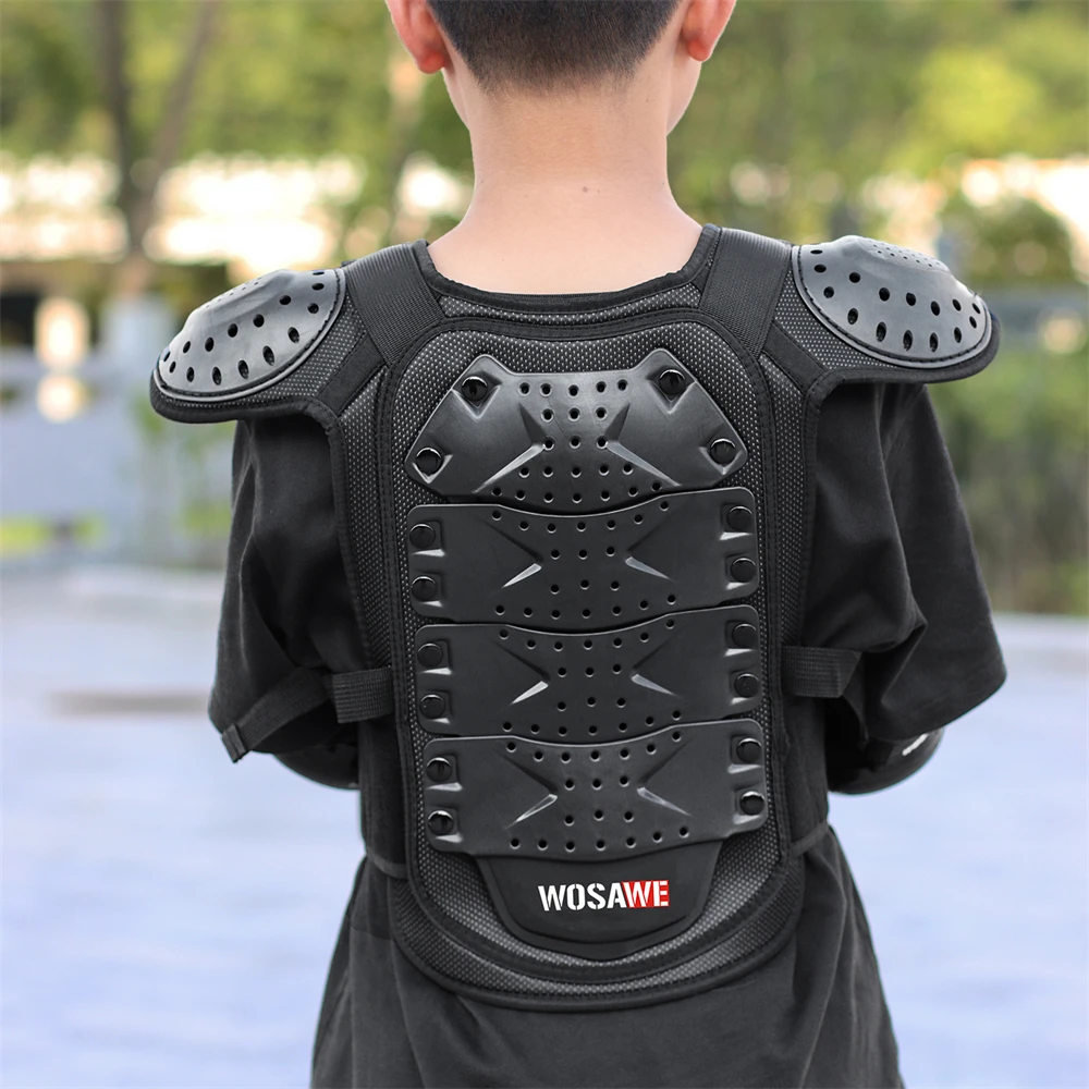 WOSAWE 4-10 Kids' Motorcycle Armor Protector Sports Protective Gear Bicycle Snowboard Scooter Bike Ski Body Protection Suit