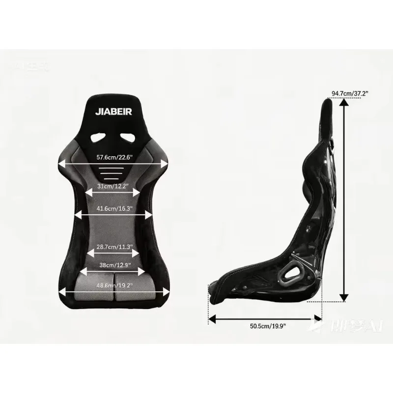9001 Hot-Selling Model 9001 Coconut Grey Fine Grain Bird's Eye Knit Fabric, Universal Bucket Racing Seat