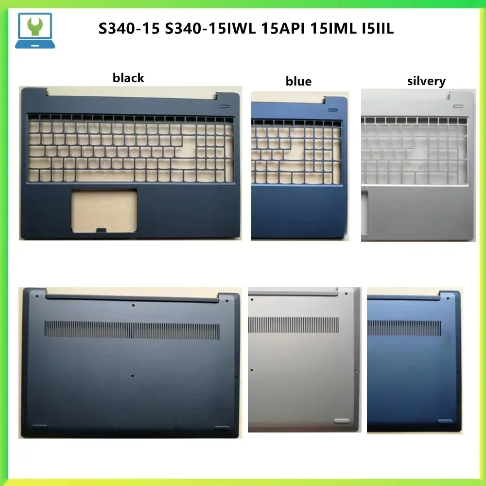 New Laptop Top Case Palmrest Upper Bottom Base Cover Case For S340-15 S340-15IWL 15API 15IML I5IIL