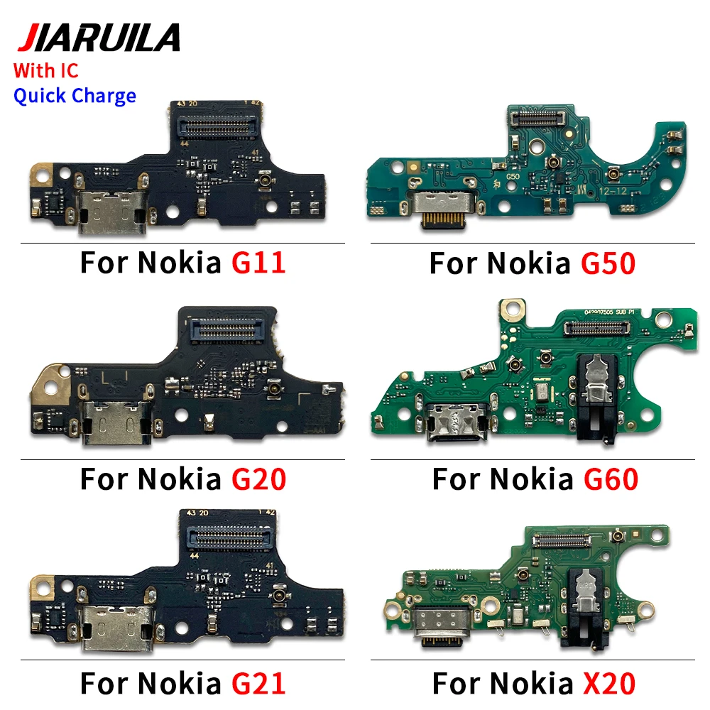 30Pcs，USB Charging Port Dock Charger Plug Connector Board Flex Cable F​or Nokia G10 G20 G31 G50 G30 G22 G11 Plus G60 G42 X10 X20