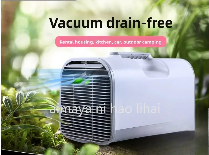 Portable Air Conditioner for Room Tent, No Water Drainage Mini Cooler with Smart Control System
