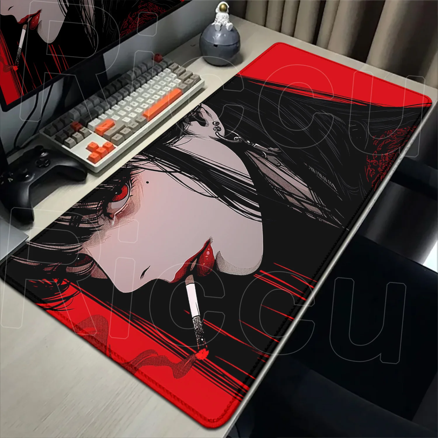

XXL HD Mask anime girl Mouse Pad Large Computer Office Game Table Mat Rubber 30x60cm Gaming Keyboard Mousepads expand Desk Mat