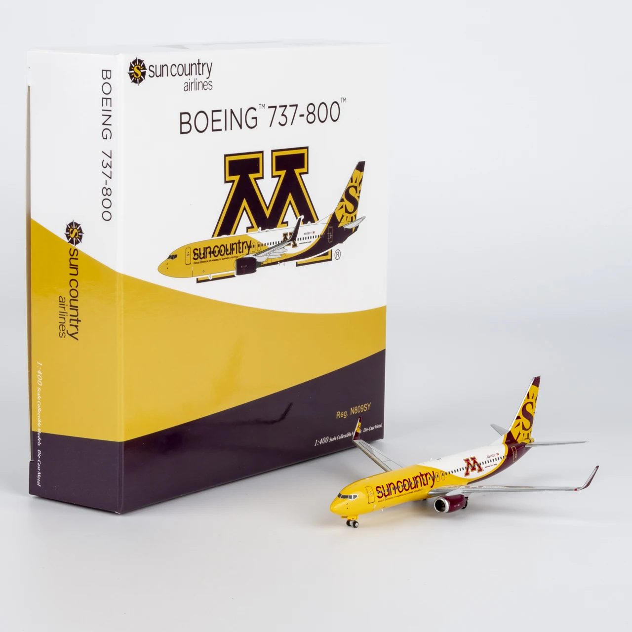 

58248 Коллекционный самолет из сплава в подарок, модель NG 1:400 Sun Country Airlines Boeing 737-800, литая под давлением модель самолета N809SY