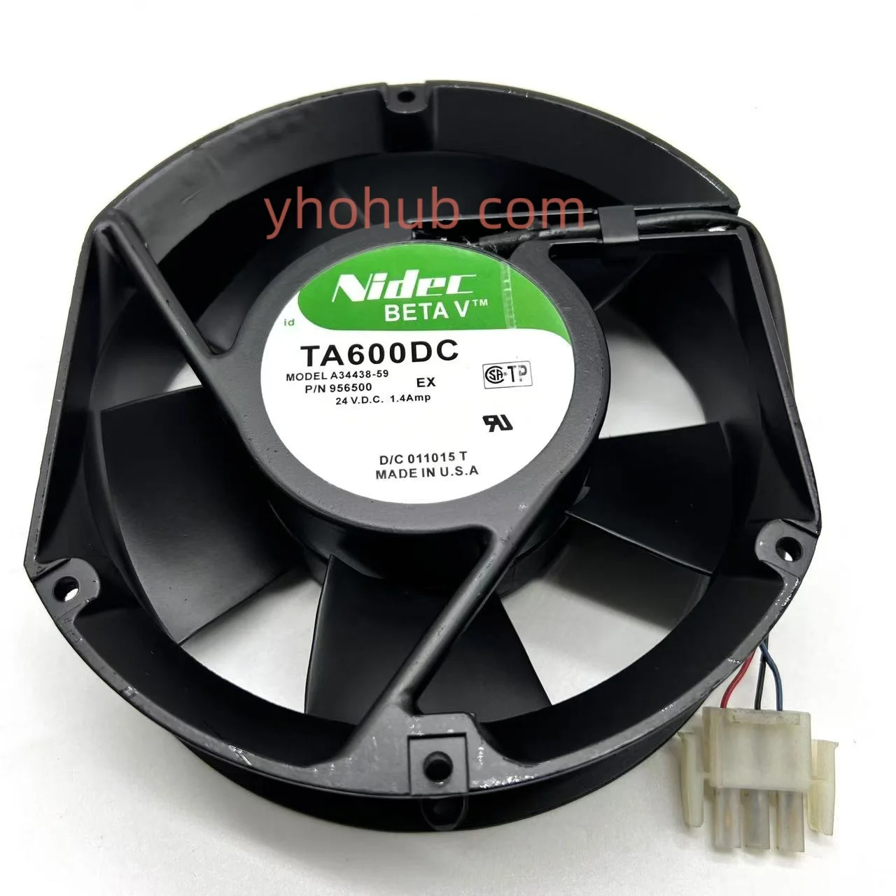 

Nidec A34438-59 TA600DC DC 24V 0.14AMP 171X151X51mm Server Cooling Fan