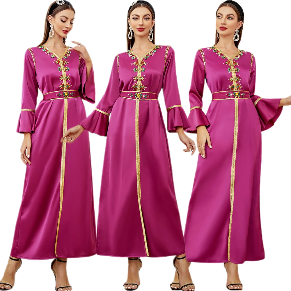 

Ramadan Eid Mubarak Kaftan Abaya Dubai African Dresses For Women Pakistan Arabic Turkey Islam Muslim Long Dress Caftan Marocain