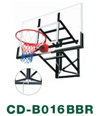 An der Wand montierter Basketballständer, transparente Rückwand, Reifenring, Durchmesser. 45vm 54" Zoll Basketballtor-Set für den Innenbereich, Großhandel OEM