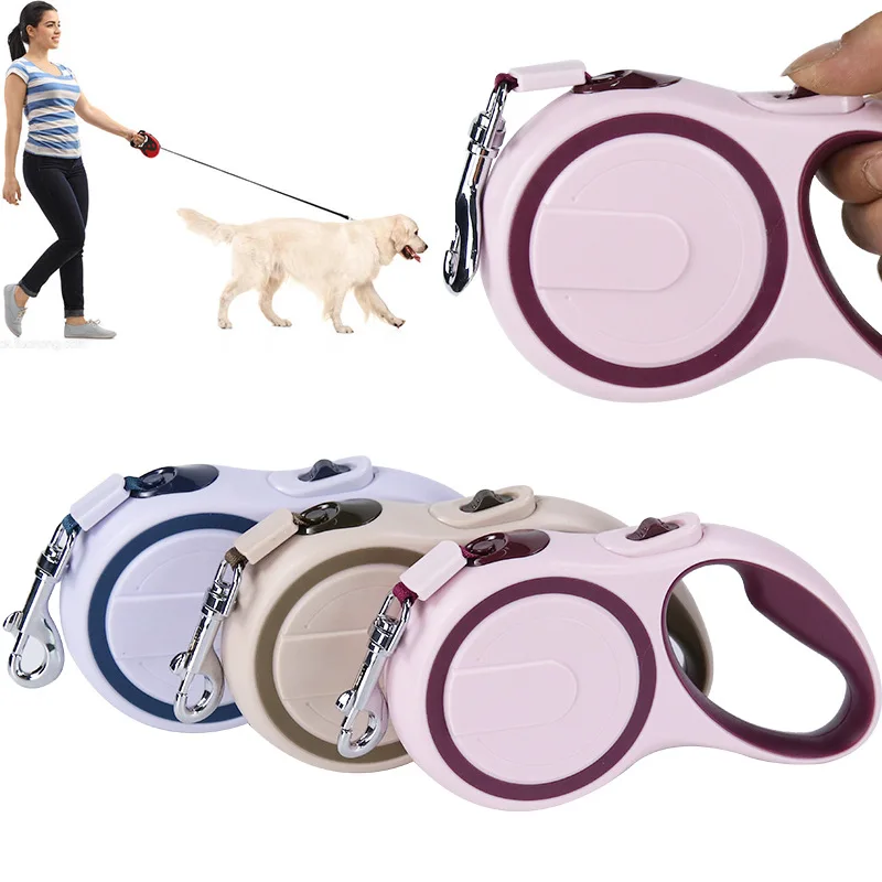 

Pet Leash New Automatic Retractable Dog Leash 3-5 Meters Wear-resistant and Anti-bite Pet Leash Dog Travel Products