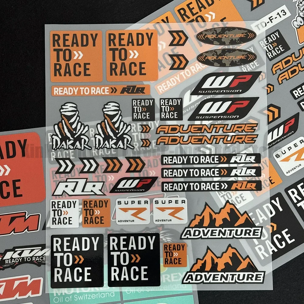 

Подходит для мотоциклов KTM390 DUKE790, Водонепроницаемые Светоотражающие модифицированные наклейки на шлем