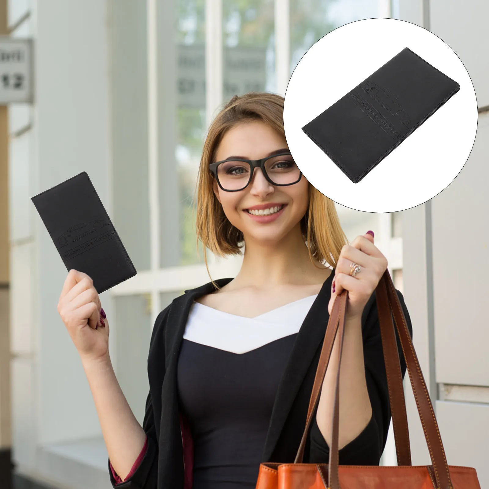 

1Pcs Smooth PU Card Holder with Scientific Design Large Capacity Id Credit Card Storage Bag for Travel Office Daily Use