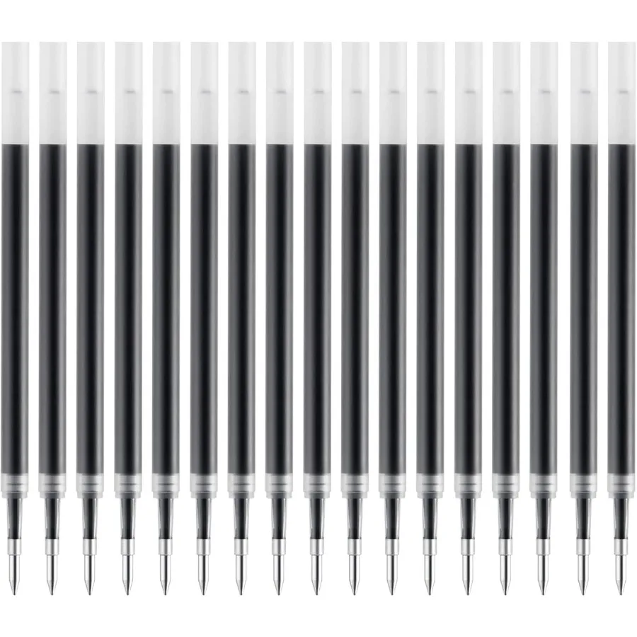 

20 шт. стержни для гелевых ручек, совместимые с ручками Pilot G2, 0,7, стержни для черных чернильных ручек среднего размера для ручек Click Pen