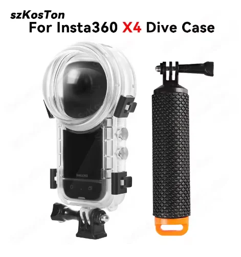 

Invisible Dive Case for Insta360 X4 / X3 Waterproof Housing Case for Insta 360 X4 Underwater Protector Diving Shell Accessories