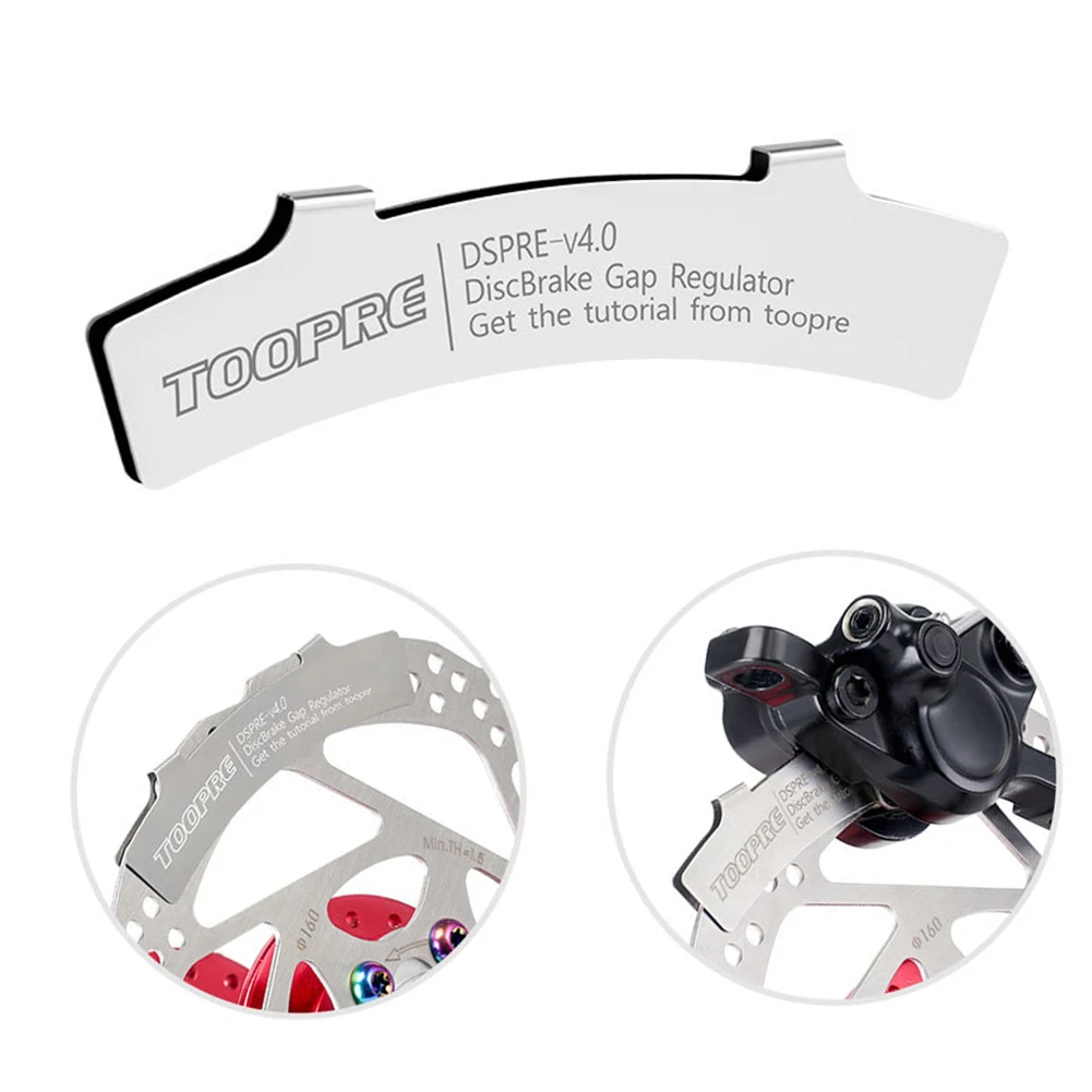 1 Pair Bicycle Hydraulic Disc Brake Pad Alignment Tool For Aligning Pads Brake Disc Gap Adjuster Stainless Steel