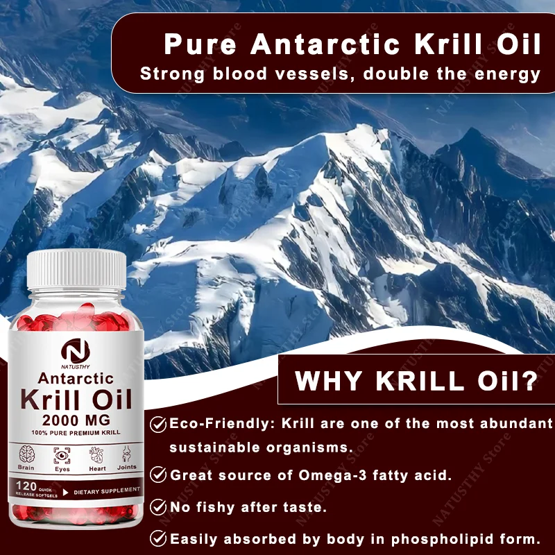 Antarctic Krill Oil 2000mg 120 - Krill Oil Supplement ulasan dan harga