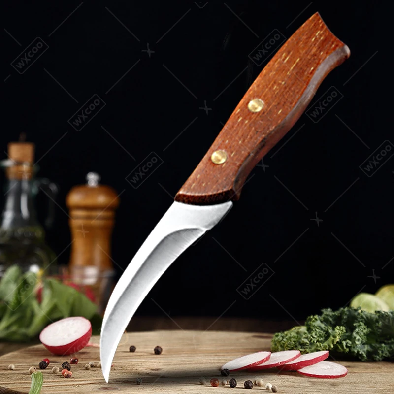 WXCOO Professional Kitchen Knives Stainless Steel steak Utility Paring Knives Forged Boning Knife BBQ Tool Meat Cleaver Cookware