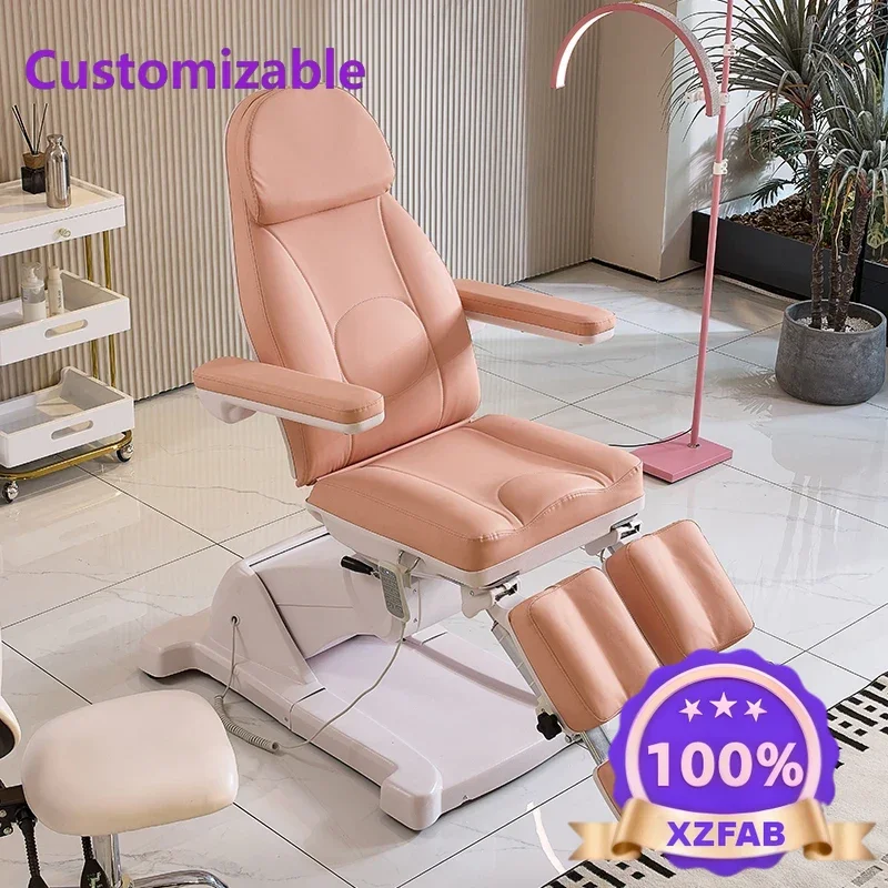 Factory Direct 2026 Top RatedProfessional Pedicure Chair Foot Therapy Tattoo Foot Soaking Bed with Rotating Electric Lifting Bea