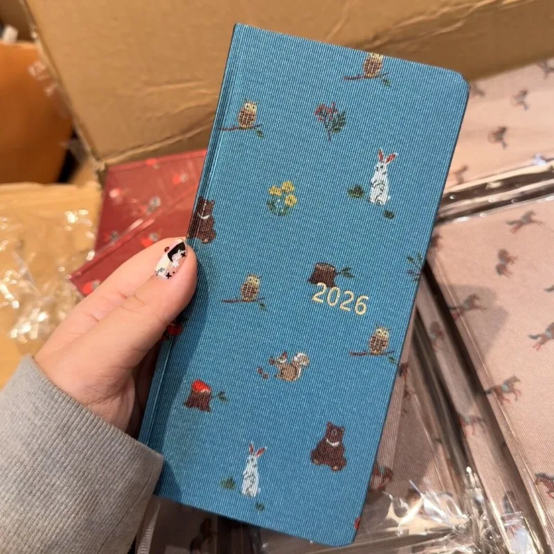 Japanese retro rum forest notebook high value student handbook horizontal line notebook notebook portable small notebook
