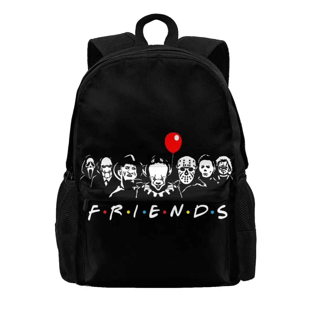 Horror Movie Halloween Friends Backpacks Film Character Tourist Durable Streetwear Backpack Polyester Daily Bags