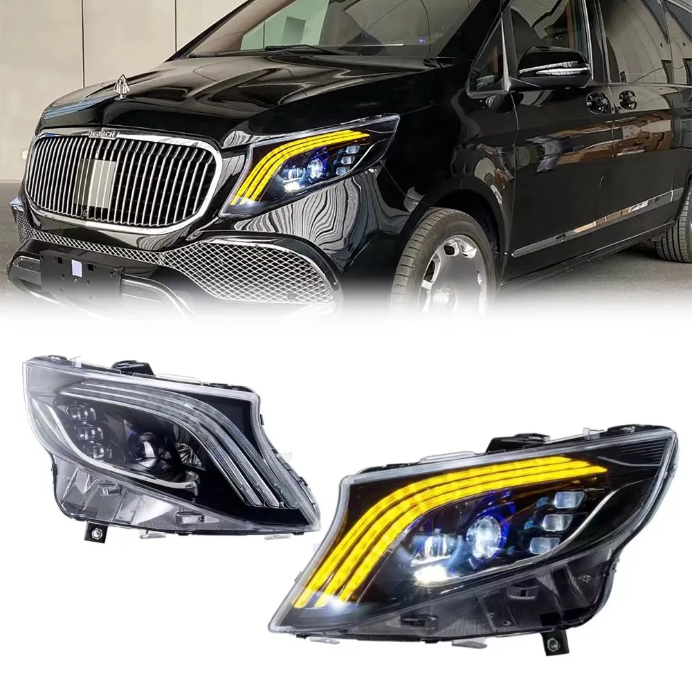 V-Class LED Headlights Assembly for Vito W447 V250 V260 2016-2022 Front Automobile LED Headlamps OE Car Number