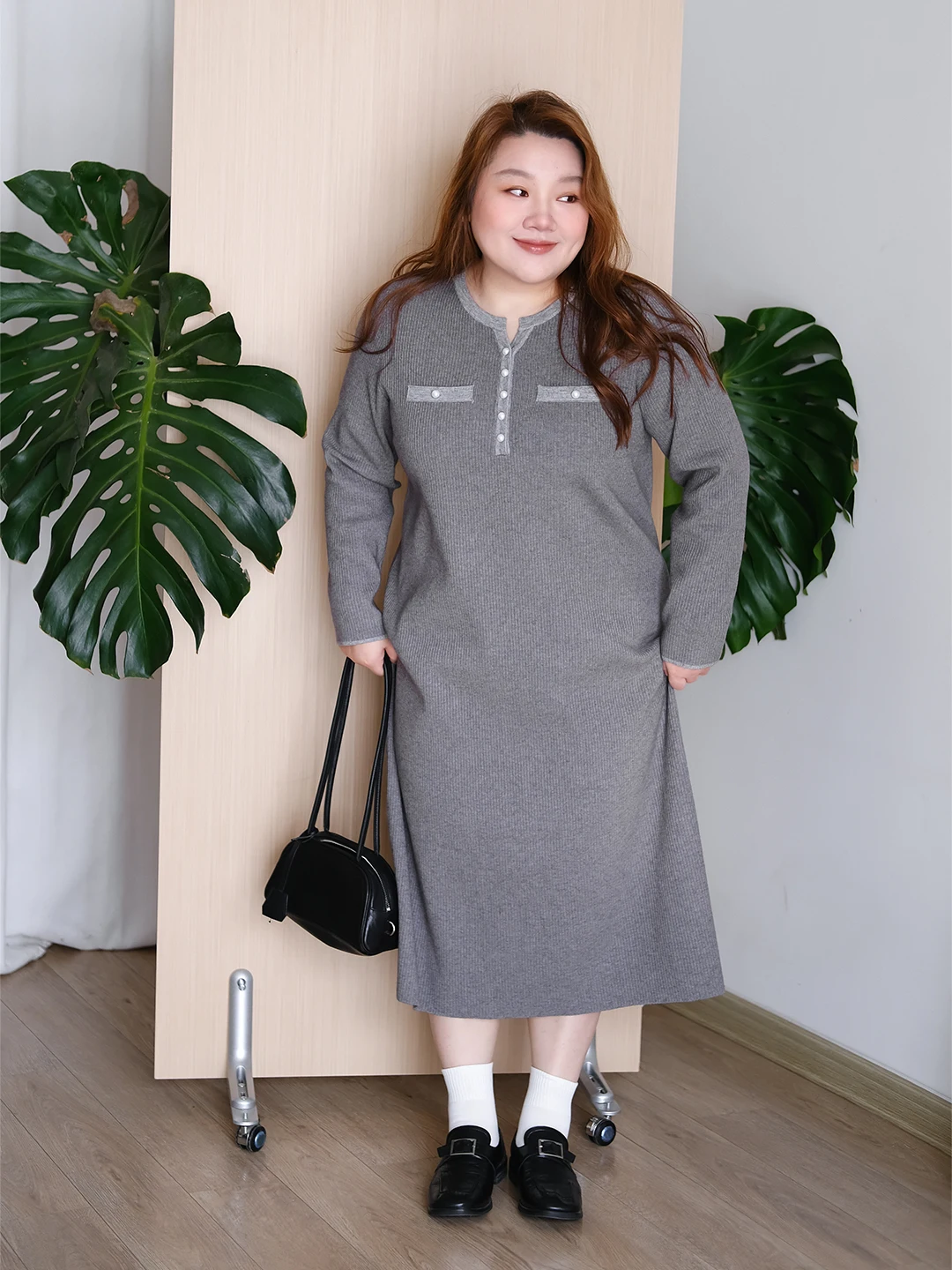 

Zooobaby208 Корейское вязаное платье с длинным рукавом, облегающее, миди, с пэчворком, в стиле Little Fraance, женское повседневное платье