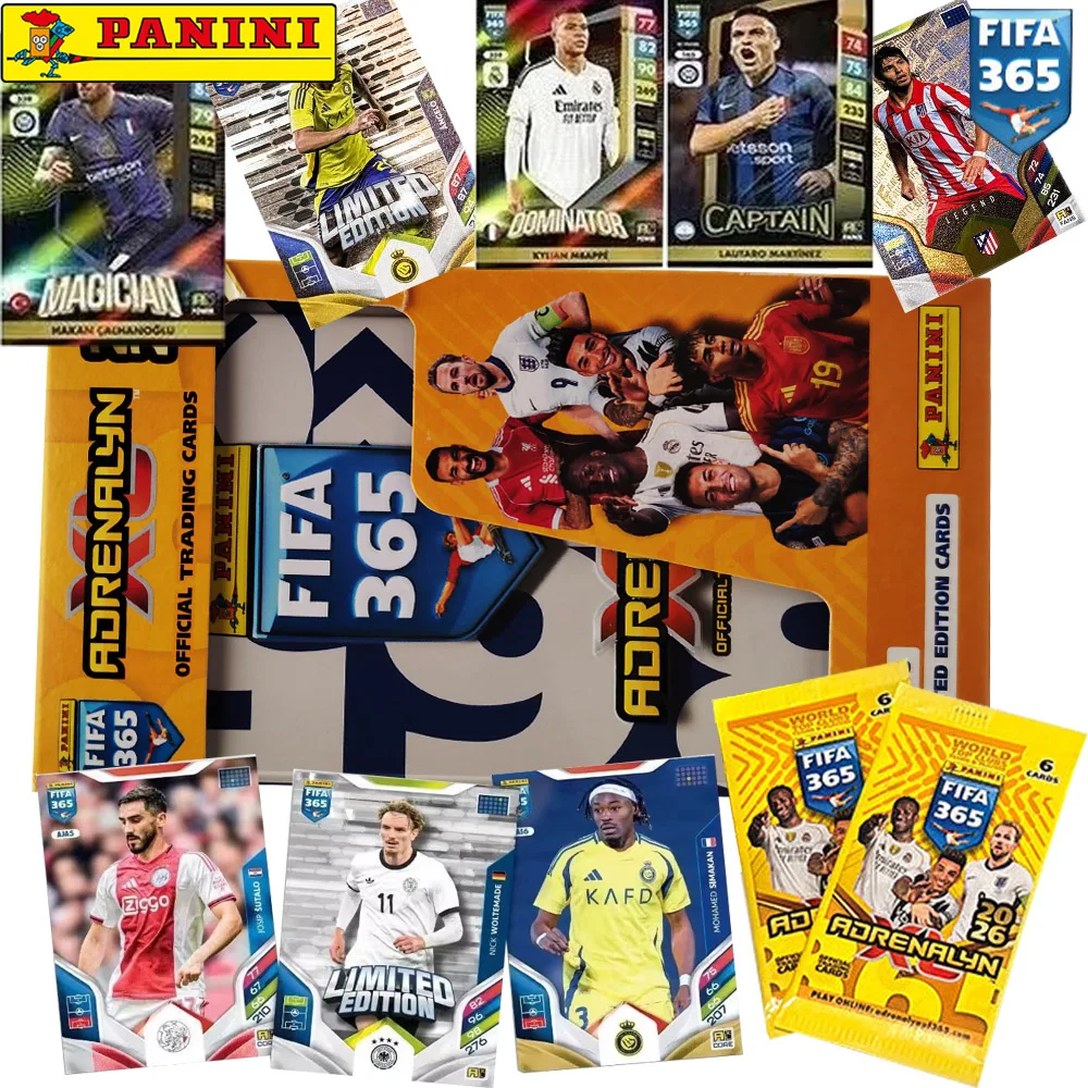 new-panini-original-2026-fifa-365-collection-cards-popular-celebrity-pattern-football-theme-surprise-creative-card-holiday-gifts