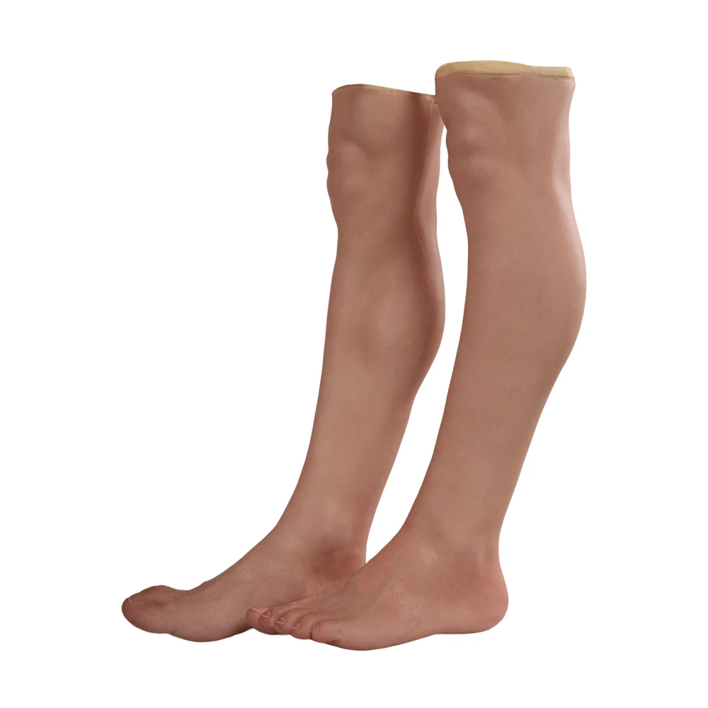 Tgirl Silicone Prosthetic Wearing  Artificial Leg Foot Suit One or A Pair for Cover Scars Foot cover