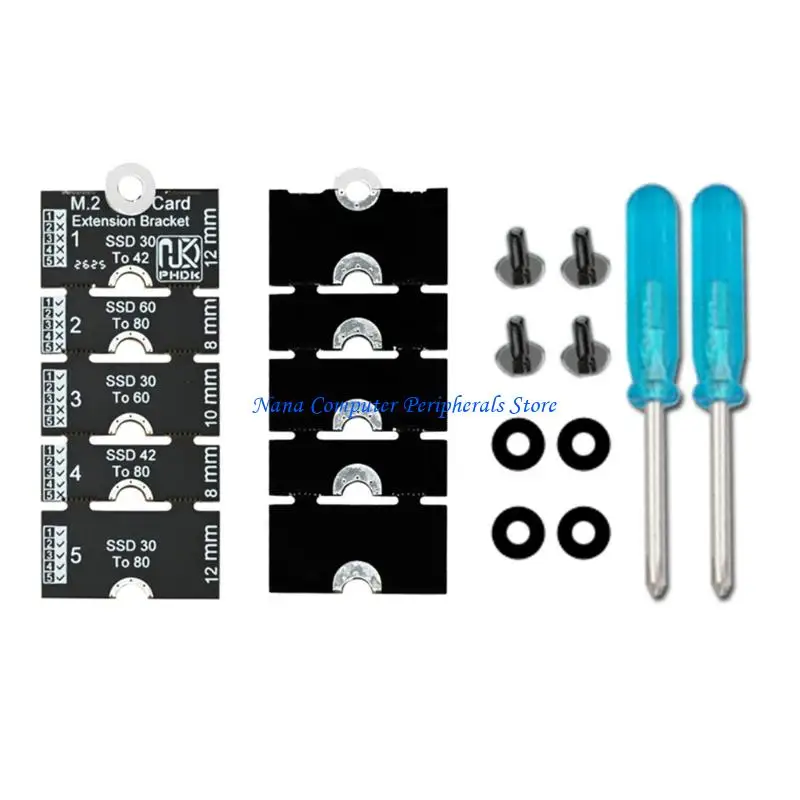 F68C Storage Fit Conversion Board for Short 2230 to 2242 2260 M.2 Drive Placement