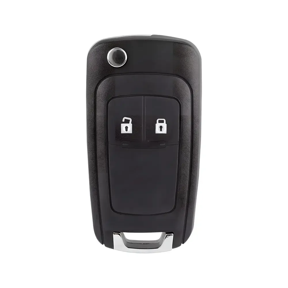 Hochwertiges faltbares Schlüsselgehäuse für Opel Insignia, Astra J, Zafira, Corsa E, Meriva, Adam & Vauxhall – 3‑Tasten Klapp‑Fernbedienung mit ungeschnittener Metallklinge, Keyless‑Entry, robustem ABS‑Kunststoff, stil – Detail 9