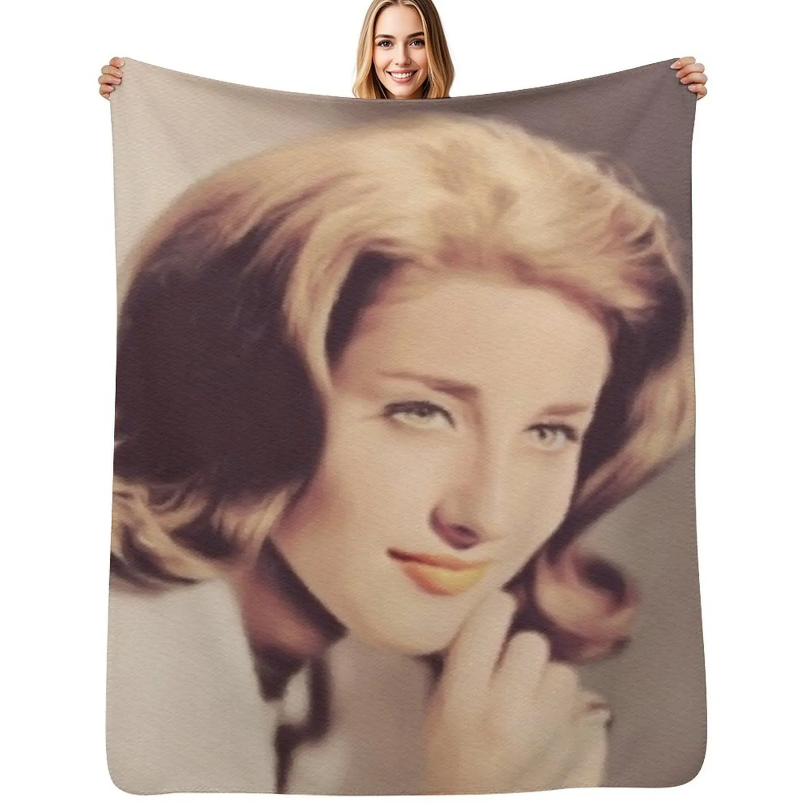 Lesley Gore, Music Star Throw Blanket Lightweight Warm Blanket for Travel Camping