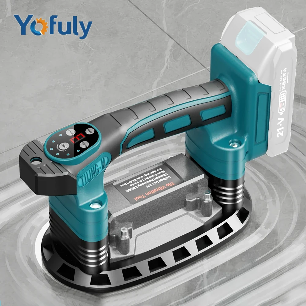 

Tile Vibration Leveling Machine 9 Speed Tile Laying Machine 400KG Cordless Tile Power Tool for Makita 18V Battery