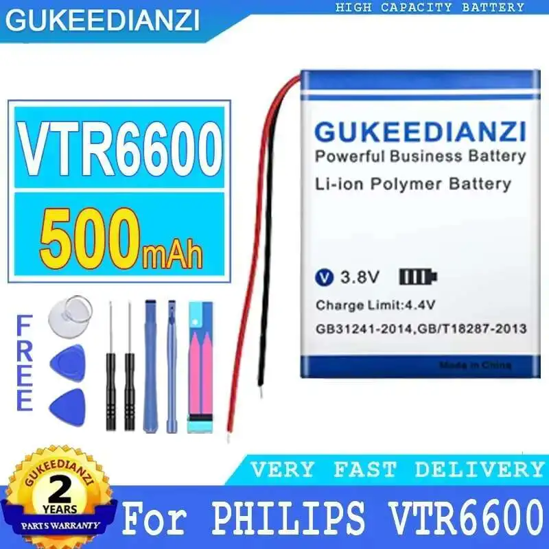 

Premium Replacement 500mAh High-Capacity Voice Recorder Battery For Philips VTR6600 Voice Recorder