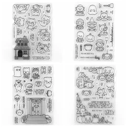 Scaredy Cat Stamp and Cutting Dies Treats Please Clear Stamps For DIY Scrapbooking Decoration Paper Craft Album Card Making