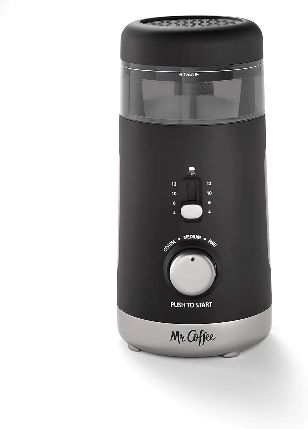

Automatic Coffee Grinder with 5 Presets, 12 Cup Capacity, Black – Ideal for Home Use and Espresso Lovers