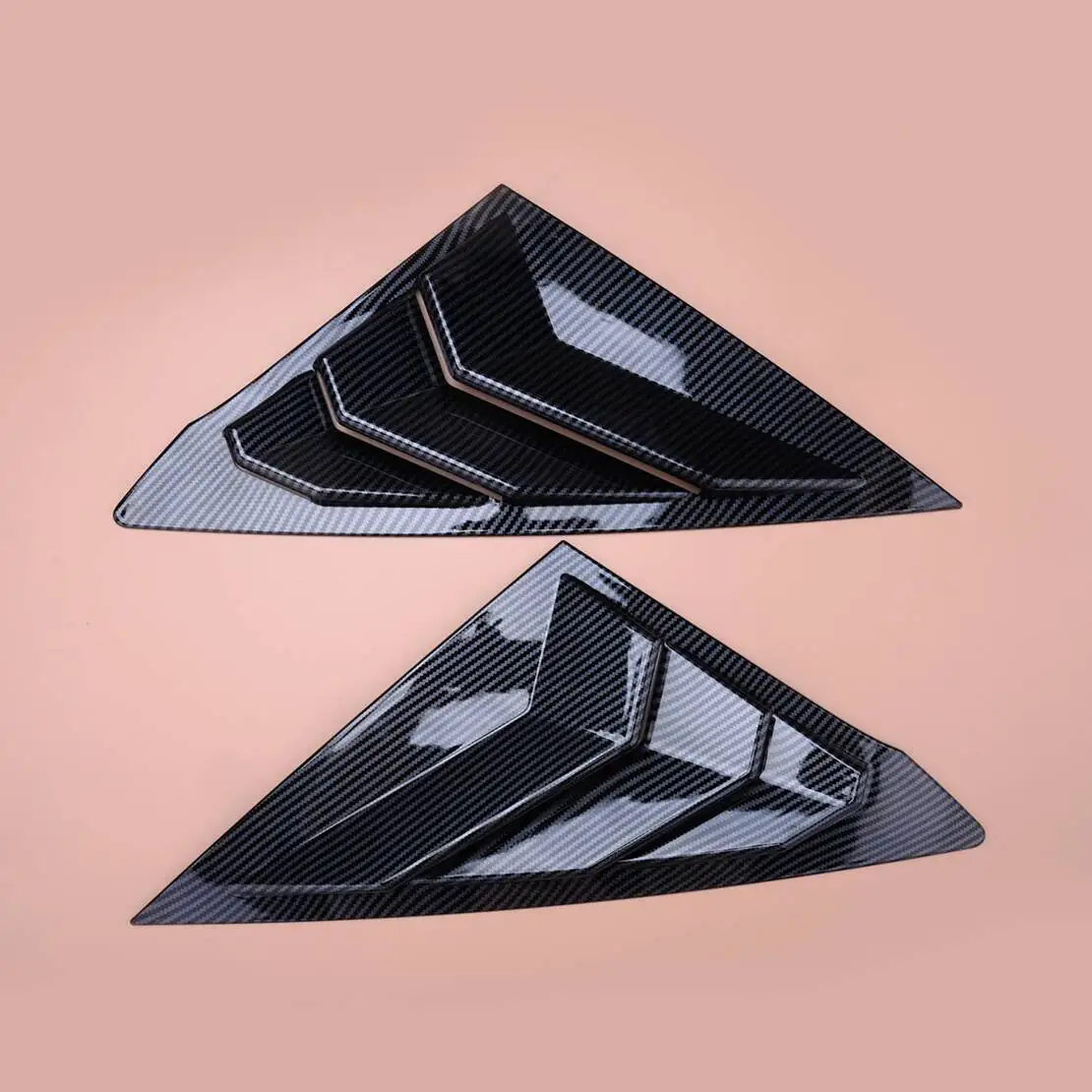 

Car Rear Side Window Blinds Trim Louvers Cover Fit For Acura Integra 2023-2024 Black Carbon Fiber Texture Style ABS