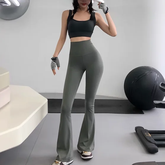 High Waist Yoga Pants Women's Fitness Training Trousers Outerwear Sexy Butt Lifting Long Pants Polyester Fiber 100%